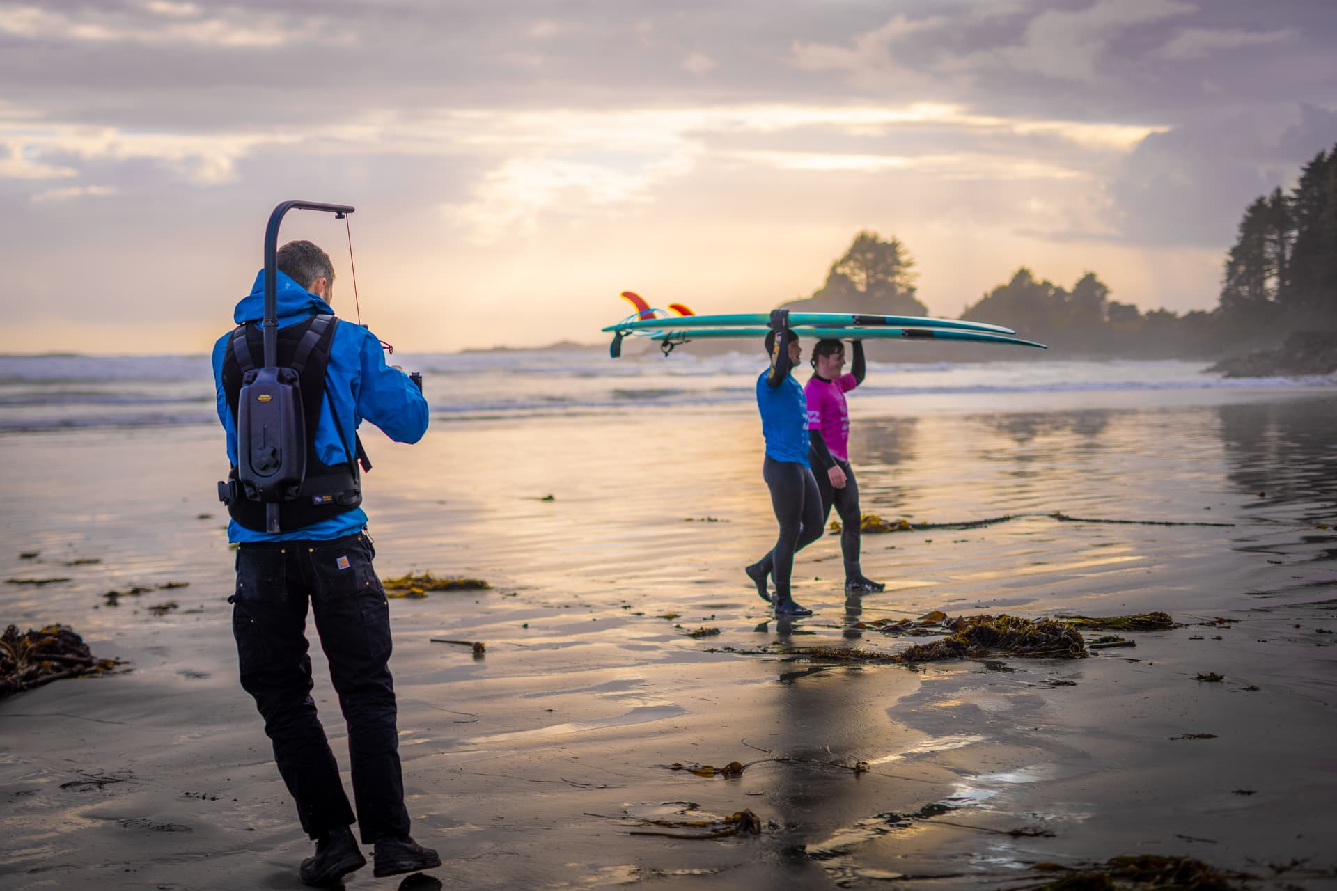 Behind the scenes on a Salmonberry Studios shoot