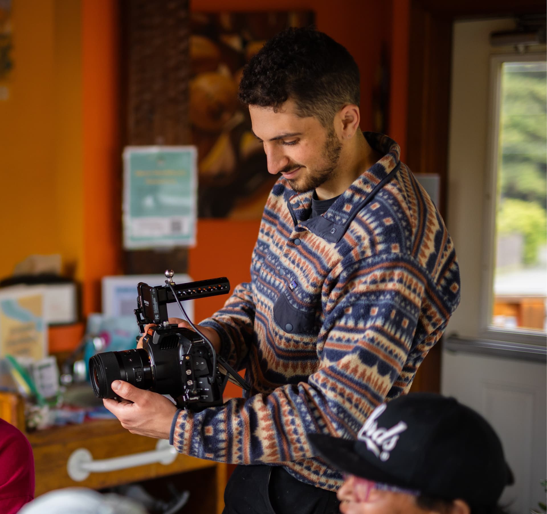 Behind the scenes on location